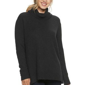 NWT SO Junior's Mossy Cowlneck tunic sweater soft ribbed hemline stretch